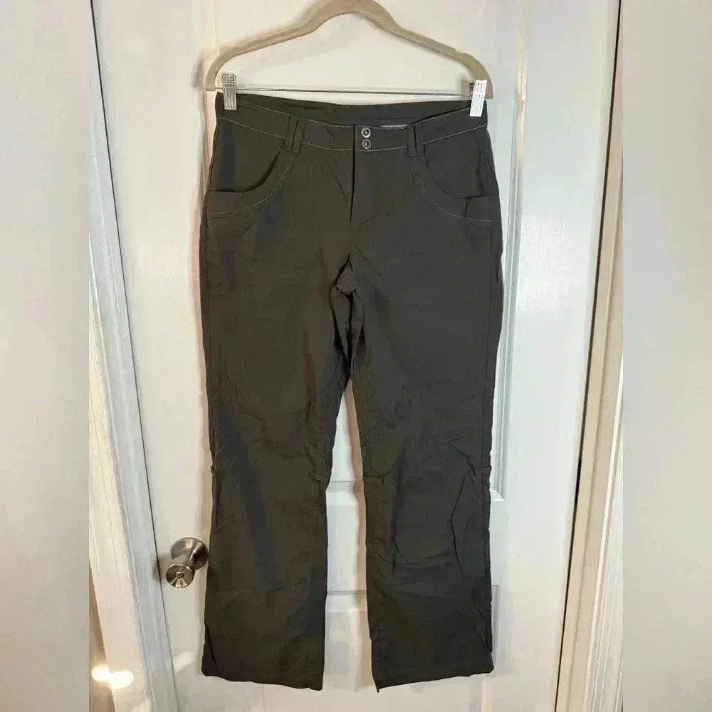 REI Women’s Dark Gray Regular Fit Co-Op Kornati Roll-Up Hiking Pants - Size 6